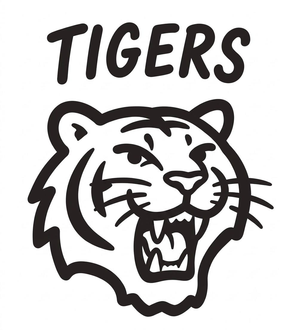 Detroit Tigers marker mascot concept