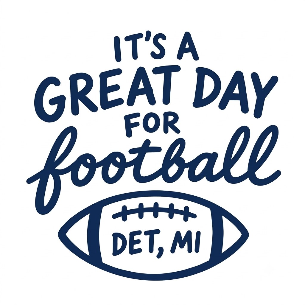 Great Day for Football ball icon concept