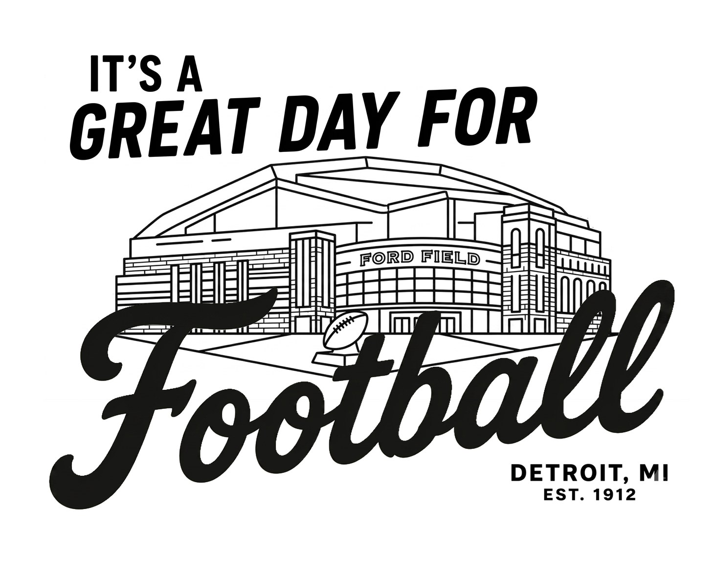 Great Day for Football stadium concept