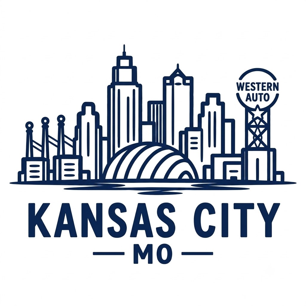 Kansas City marker skyline concept