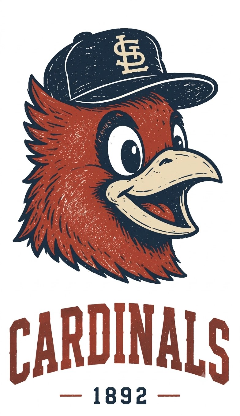St. Louis Cardinals mascot head concept